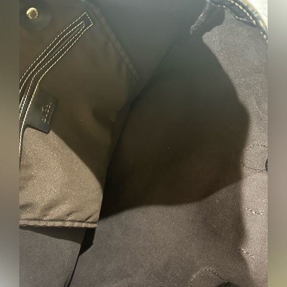 Gucci GG Supreme tote bag purse authentic brown bronze great used condition - Picture 11 of 12